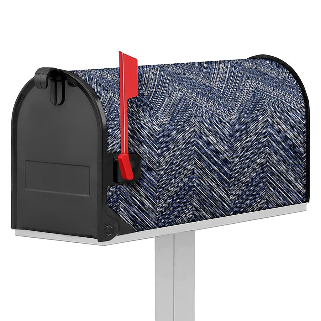 Native Denim Jeans Pattern Print Mailbox Cover