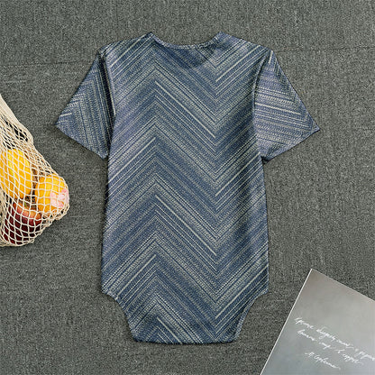 Native Denim Jeans Pattern Print Men's Bodysuit