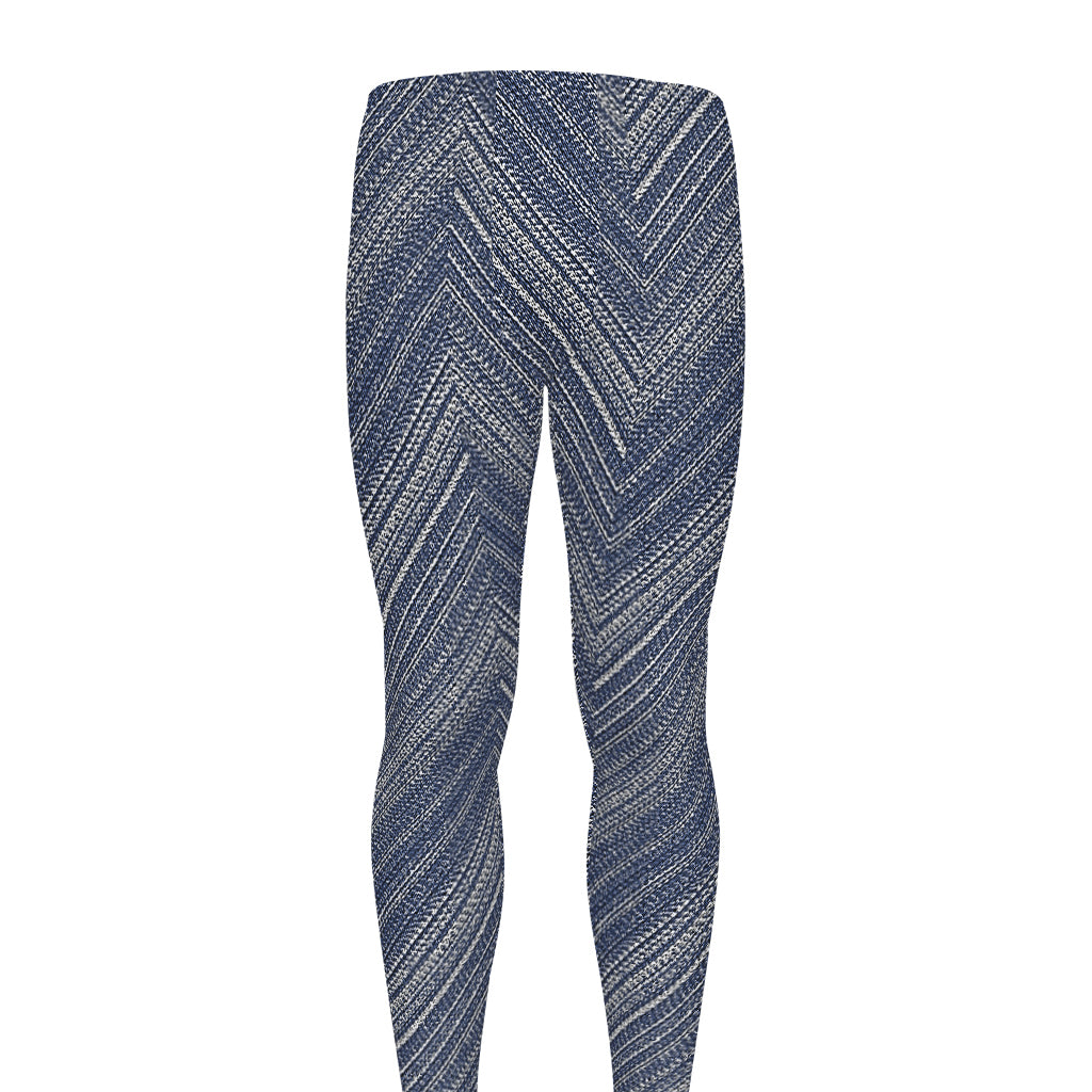 Native Denim Jeans Pattern Print Men's leggings