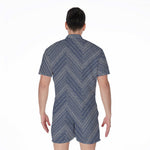 Native Denim Jeans Pattern Print Men's Rompers