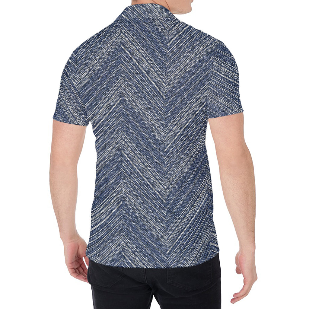 Native Denim Jeans Pattern Print Men's Shirt