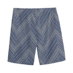 Native Denim Jeans Pattern Print Men's Sports Shorts