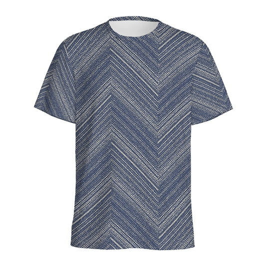 Native Denim Jeans Pattern Print Men's Sports T-Shirt