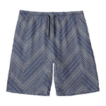 Native Denim Jeans Pattern Print Men's Swim Trunks