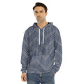 Native Denim Jeans Pattern Print Men's Velvet Pullover Hoodie