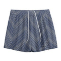 Native Denim Jeans Pattern Print Mesh Shorts