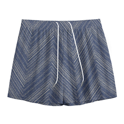 Native Denim Jeans Pattern Print Mesh Shorts