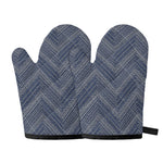 Native Denim Jeans Pattern Print Oven Mitts