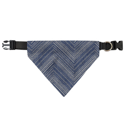 Native Denim Jeans Pattern Print Over The Collar Dog Bandana