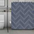 Native Denim Jeans Pattern Print Polyester Shower Curtain
