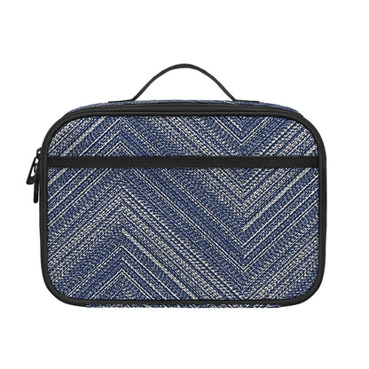 Native Denim Jeans Pattern Print Portable Lunch Bag