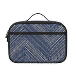Native Denim Jeans Pattern Print Portable Lunch Bag