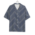 Native Denim Jeans Pattern Print Rayon Hawaiian Shirt