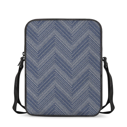 Native Denim Jeans Pattern Print Rectangular Crossbody Bag