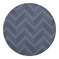 Native Denim Jeans Pattern Print Round Blanket