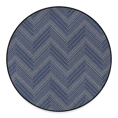 Native Denim Jeans Pattern Print Round Floor Mat