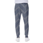 Native Denim Jeans Pattern Print Scuba Joggers