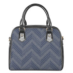 Native Denim Jeans Pattern Print Shoulder Handbag