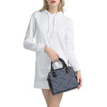 Native Denim Jeans Pattern Print Shoulder Handbag