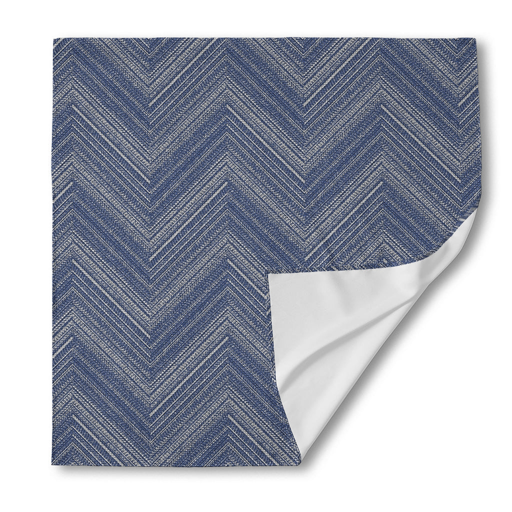 Native Denim Jeans Pattern Print Silk Bandana
