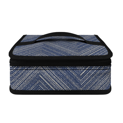 Native Denim Jeans Pattern Print Small Lunch Bag