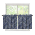 Native Denim Jeans Pattern Print Tier Curtains