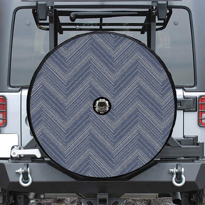 Native Denim Jeans Pattern Print Tire Cover With Camera Hole