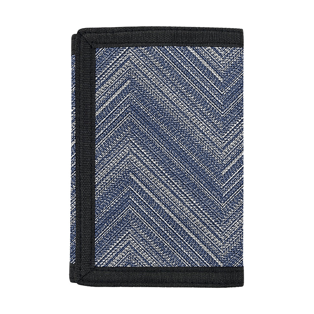 Native Denim Jeans Pattern Print Trifold Wallet