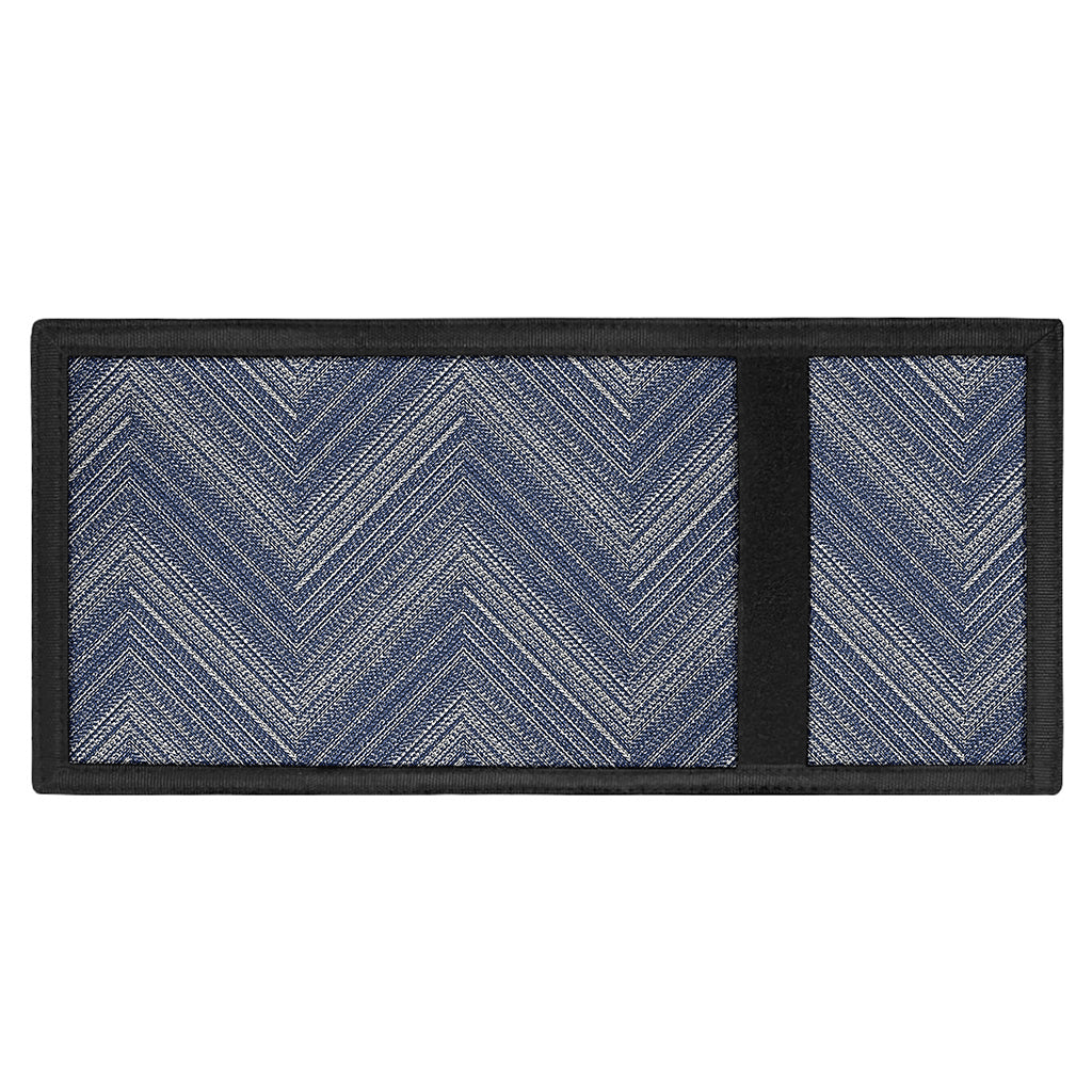Native Denim Jeans Pattern Print Trifold Wallet