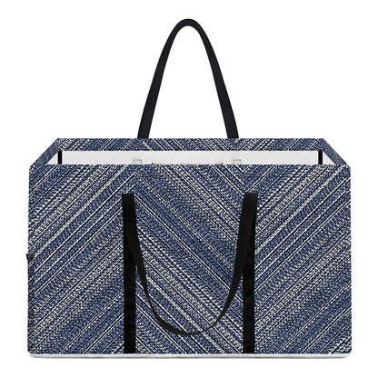 Native Denim Jeans Pattern Print Utility Tote Bag