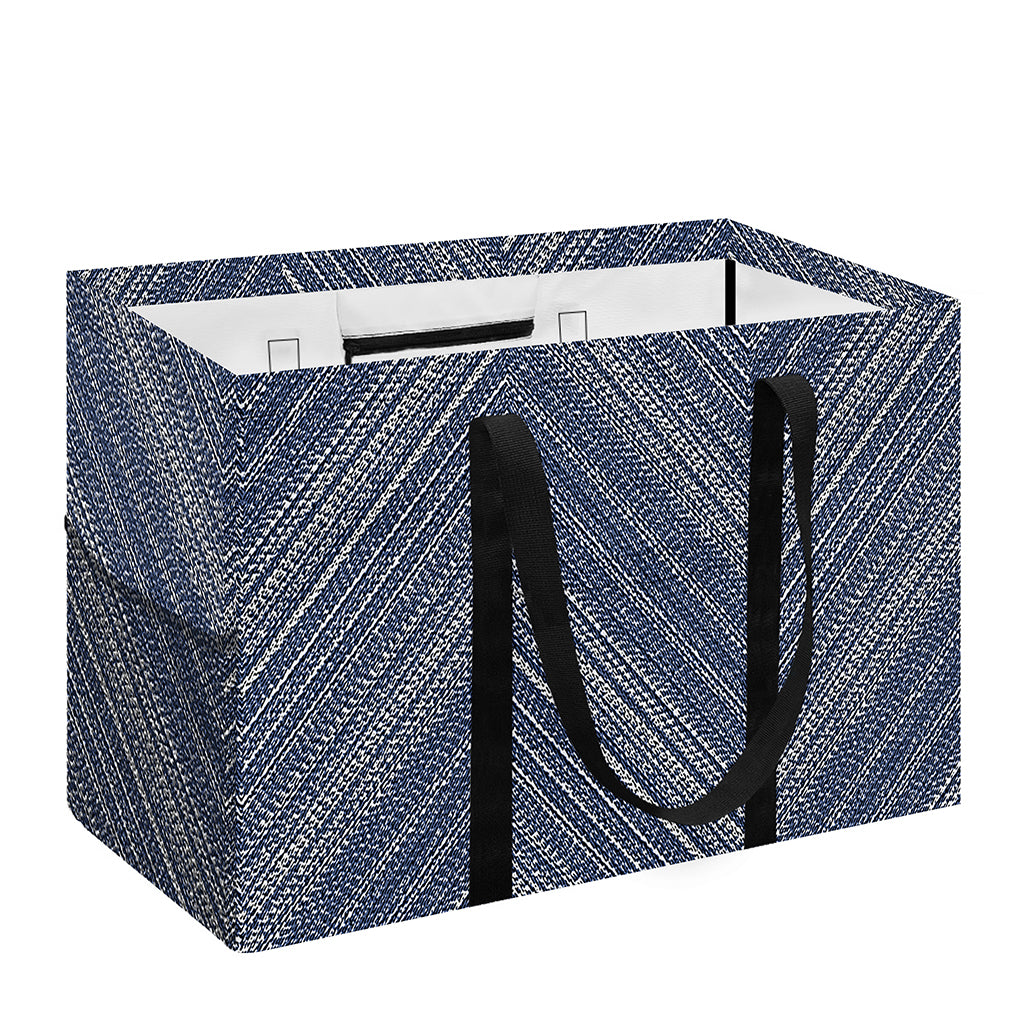 Native Denim Jeans Pattern Print Utility Tote Bag