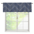 Native Denim Jeans Pattern Print Window Valance