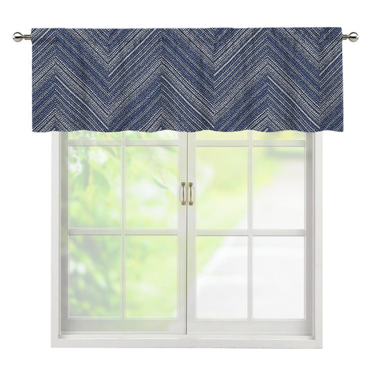 Native Denim Jeans Pattern Print Window Valance