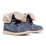 Native Denim Jeans Pattern Print Winter Boots