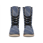 Native Denim Jeans Pattern Print Winter Boots