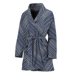 Native Denim Jeans Pattern Print Women's Bathrobe