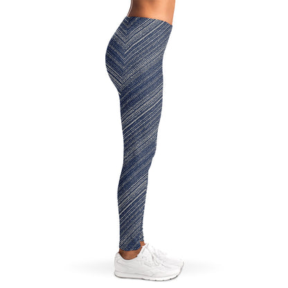 Native Denim Jeans Pattern Print Women's Leggings