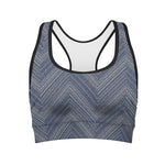 Native Denim Jeans Pattern Print Women's Sports Bra