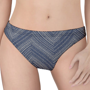 Native Denim Jeans Pattern Print Women's Thong