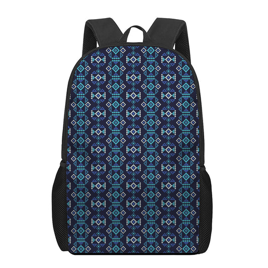 Native Ethnic Pattern Print 17 Inch Backpack