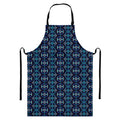 Native Ethnic Pattern Print Bib Apron With Pocket