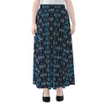 Native Ethnic Pattern Print Chiffon Maxi Skirt