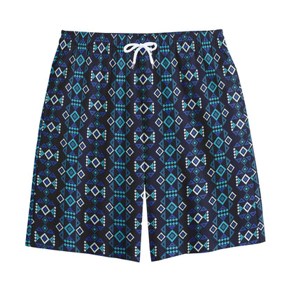 Native Ethnic Pattern Print Cotton Shorts