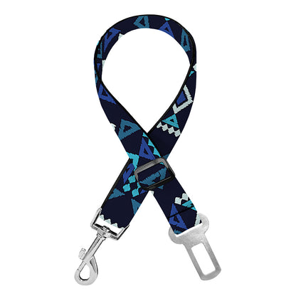 Native Ethnic Pattern Print Dog Seat Belt