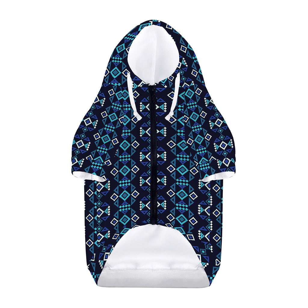Native Ethnic Pattern Print Dog Zip Up Hoodie
