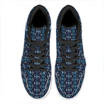 Native Ethnic Pattern Print High Top Leather Sneakers