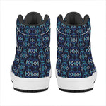Native Ethnic Pattern Print High Top Leather Sneakers
