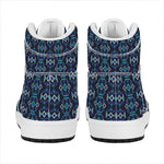 Native Ethnic Pattern Print High Top Leather Sneakers