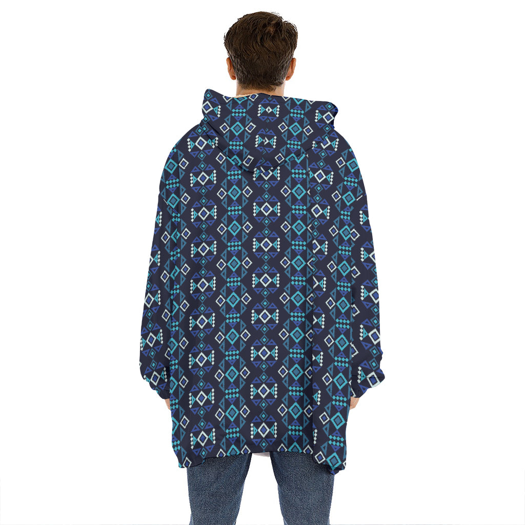 Native Ethnic Pattern Print Hoodie Blanket