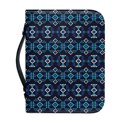 Native Ethnic Pattern Print Leather Bible Cover